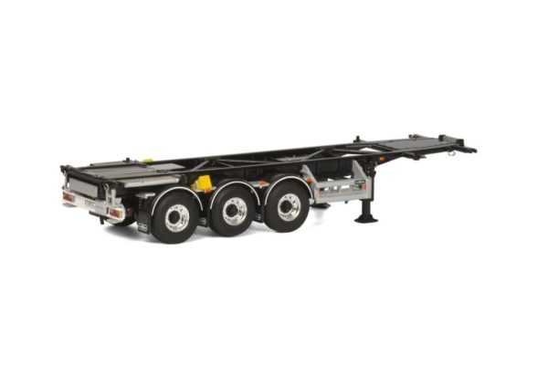 Container trailer for swap body 3 axle